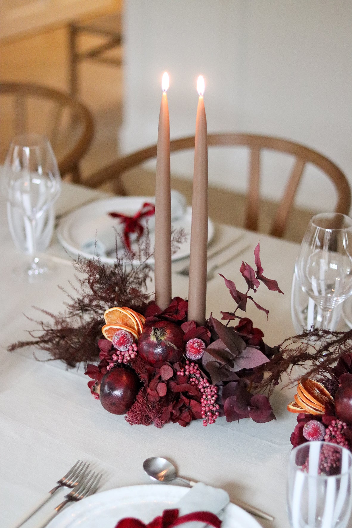 A table story - Bordeaux Juledekoration