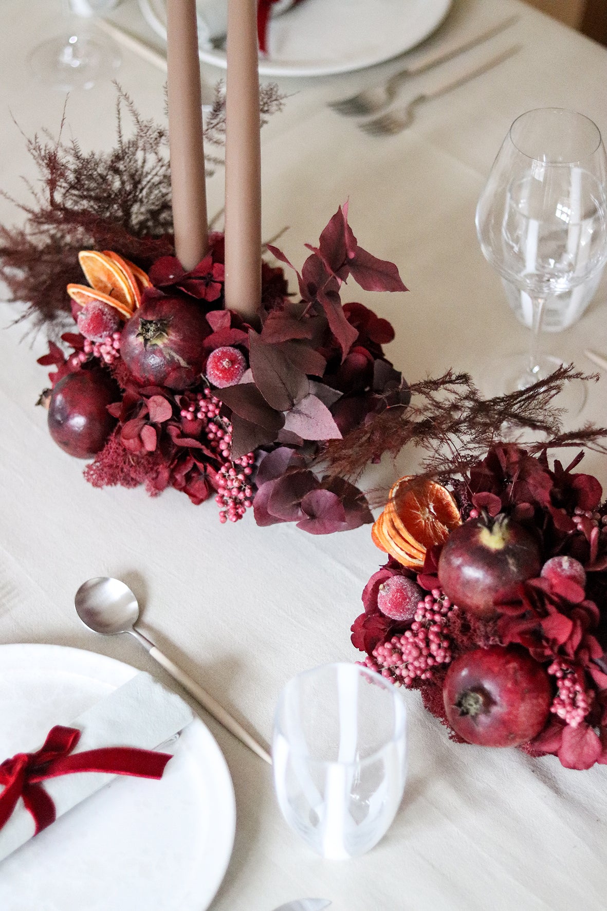 A table story - Bordeaux Juledekoration