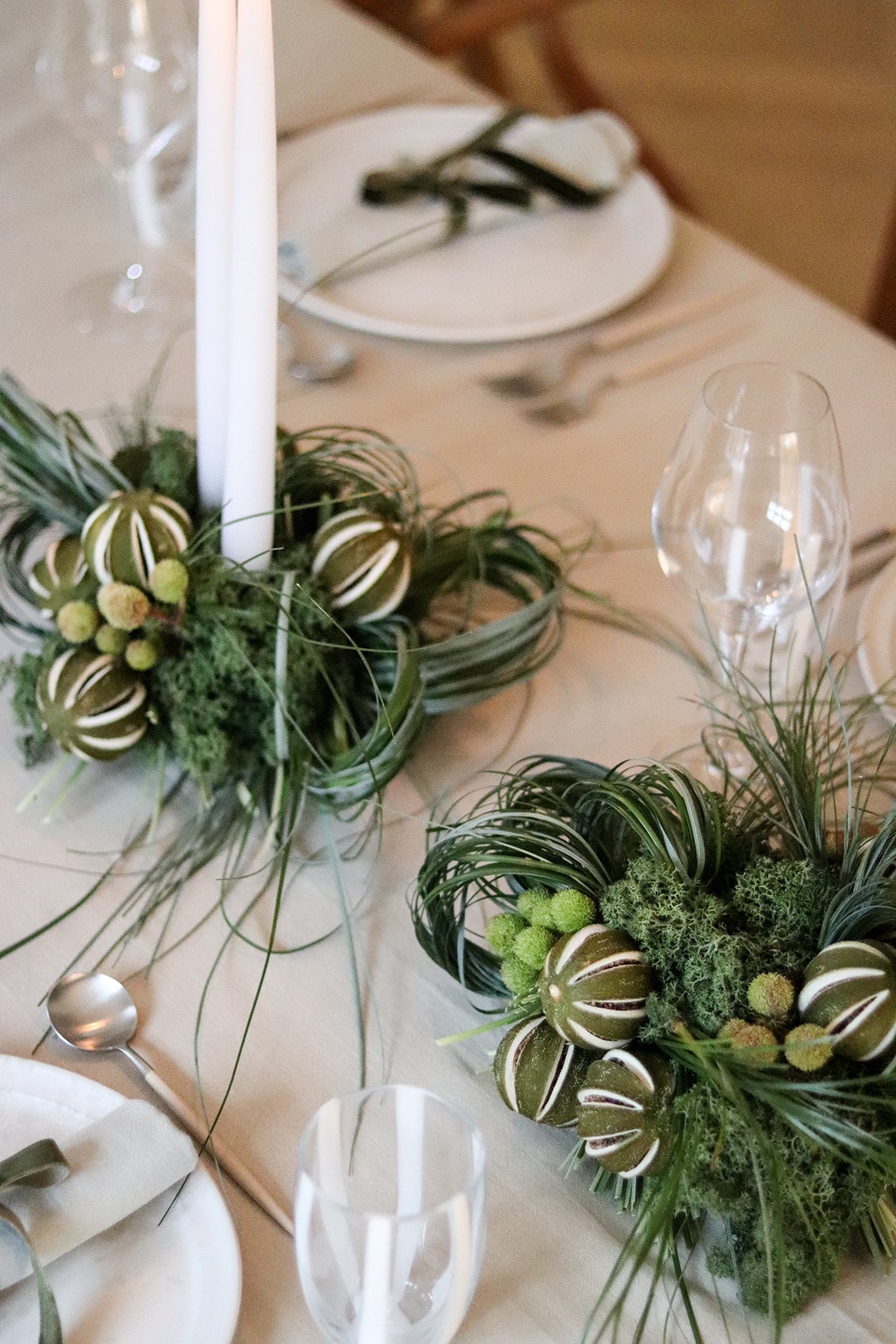 A table story - Grøn Juledekoration