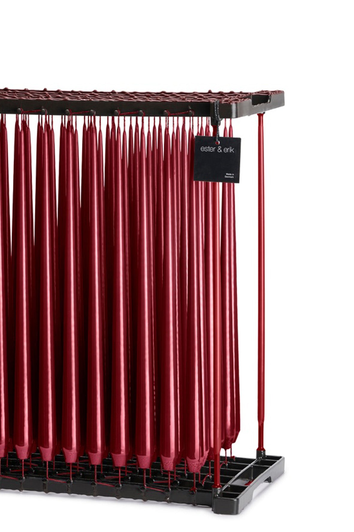 4 stk. Ester & Erik lys - VINRØD