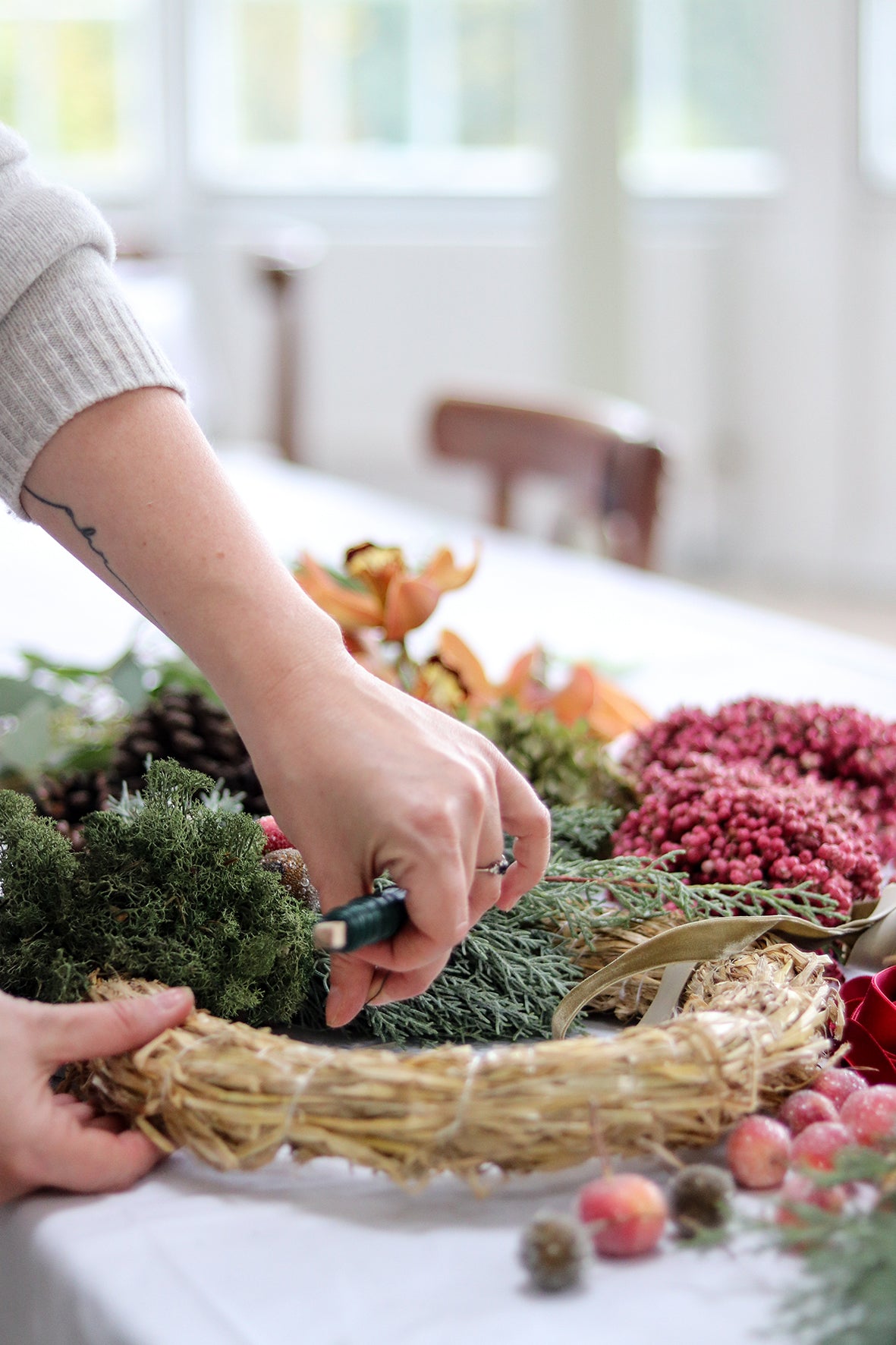 Julekranse workshop på Kongekilden