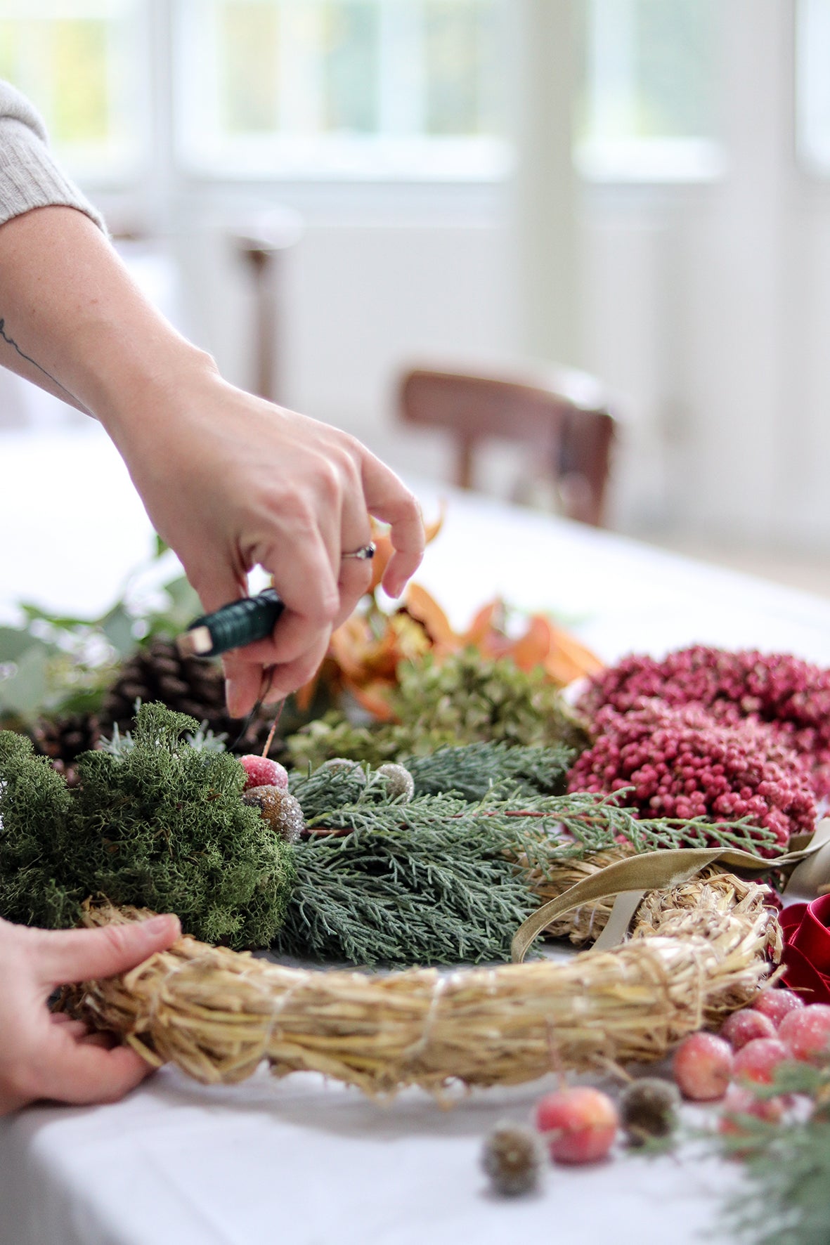 Julekranse workshop på Kongekilden