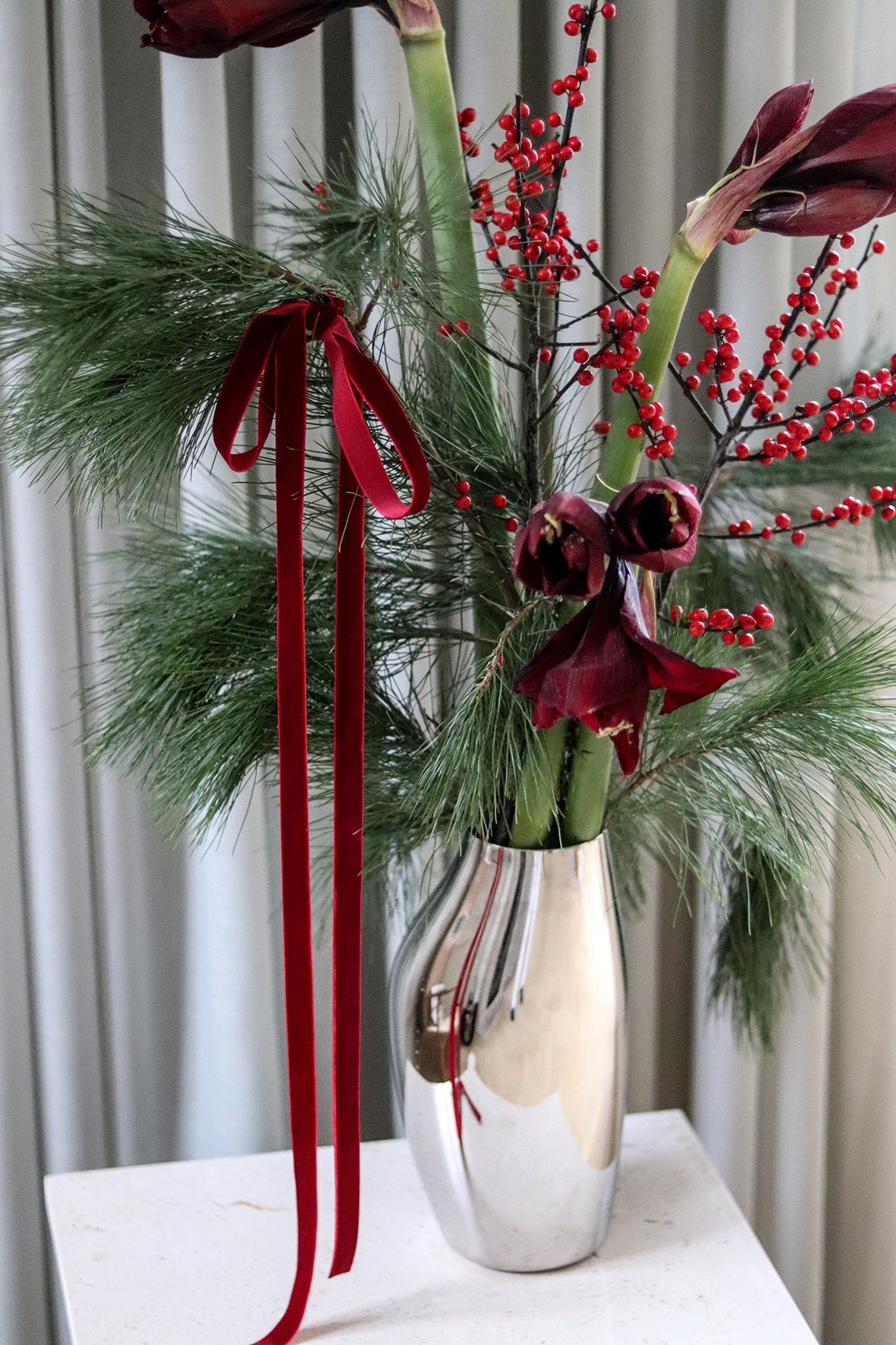 A table story - Høj julebuket