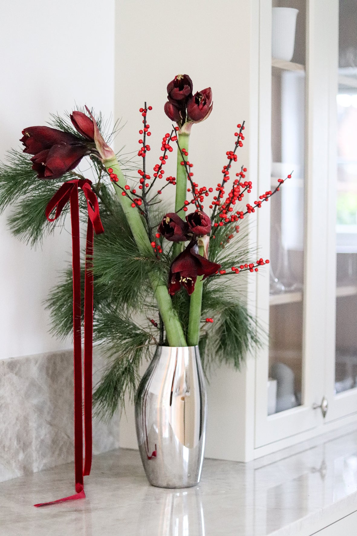 A table story - Høj julebuket