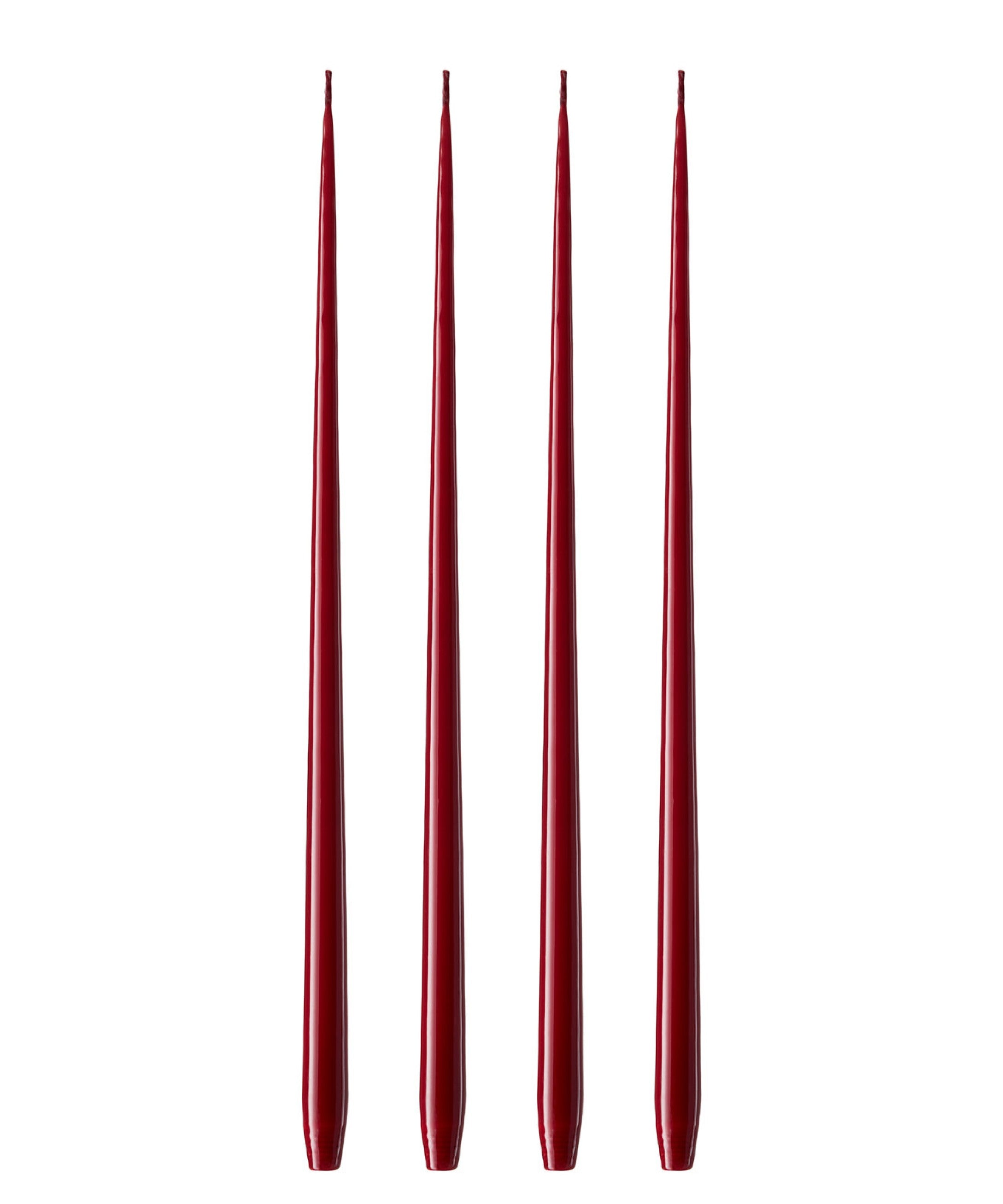 4 stk. Ester & Erik lys - VINRØD