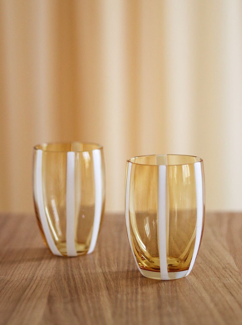 Zafferano vandglas -  Sæt m. 2 glas